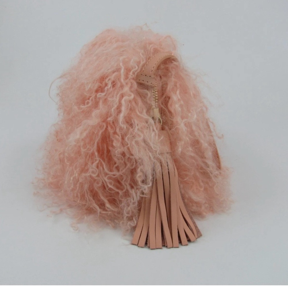 UGG Pom Pom Mongolian fur crossbody bag